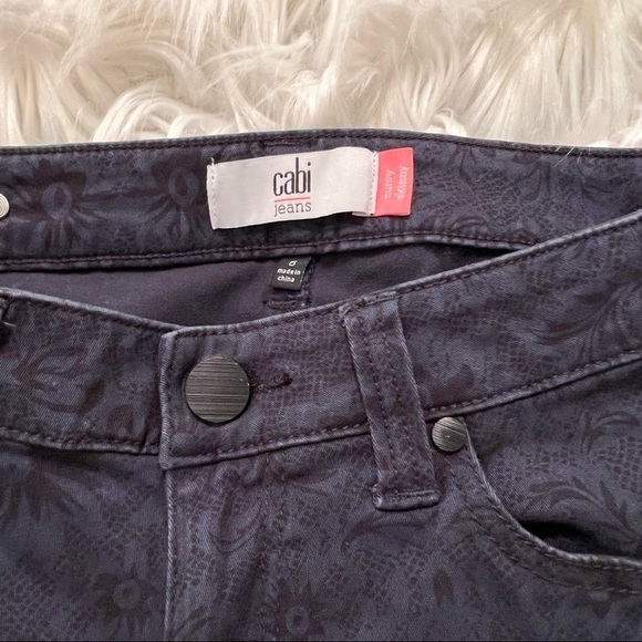 Cabi Lace Curvy Skinny Jeans Navy Black - Picture 7 of 11